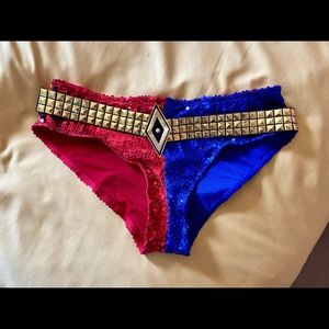 DC Comics Suicide Squad Harley Quinn Deluxe Sequins Panty Small